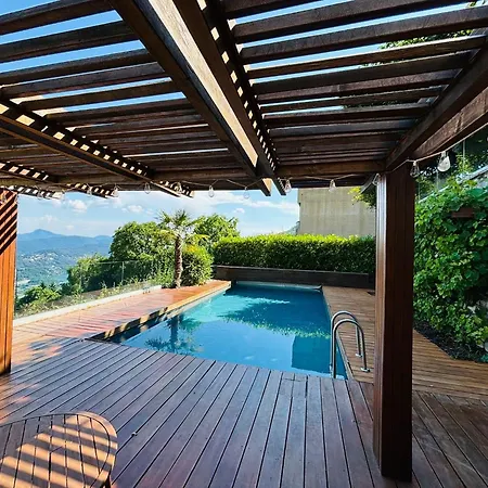 Family With Garden And Amaizing View To Lugano *