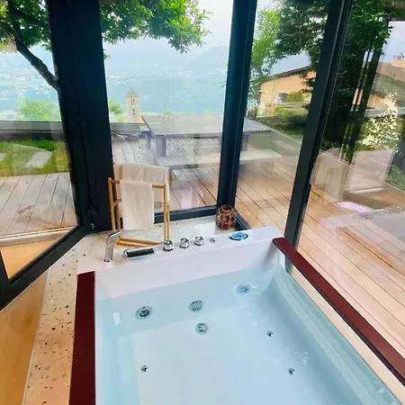 Family With Garden And Amaizing View To Lugano Bed and breakfast *